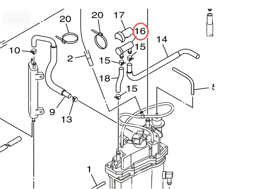 2X Fuel Filter 69J-24501-10-00, 69J-24501-00-00 for Yamaha Outboard (150-250 HP)