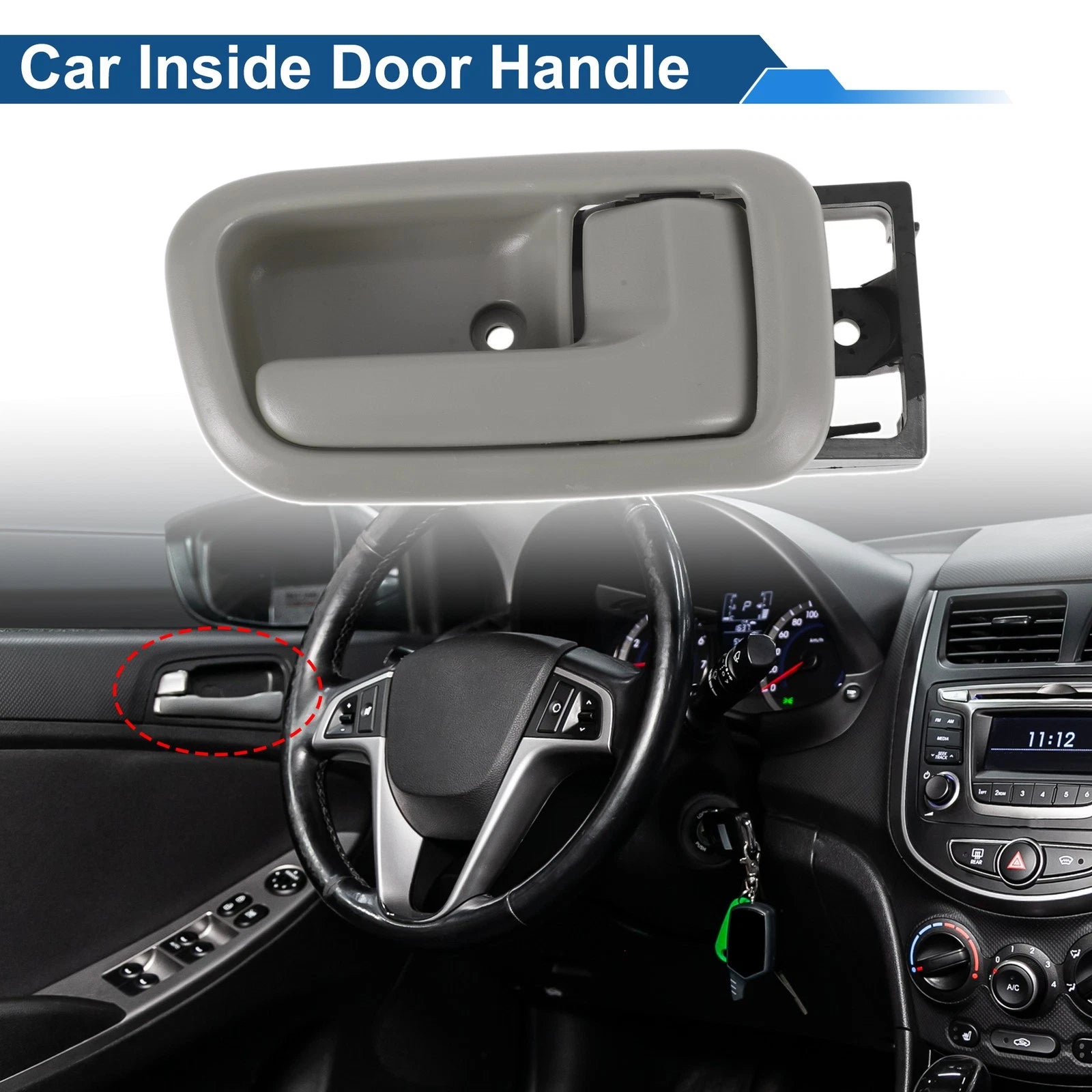 Interior Door Handle Replacement for Toyota Tundra (2000–2006) Beige