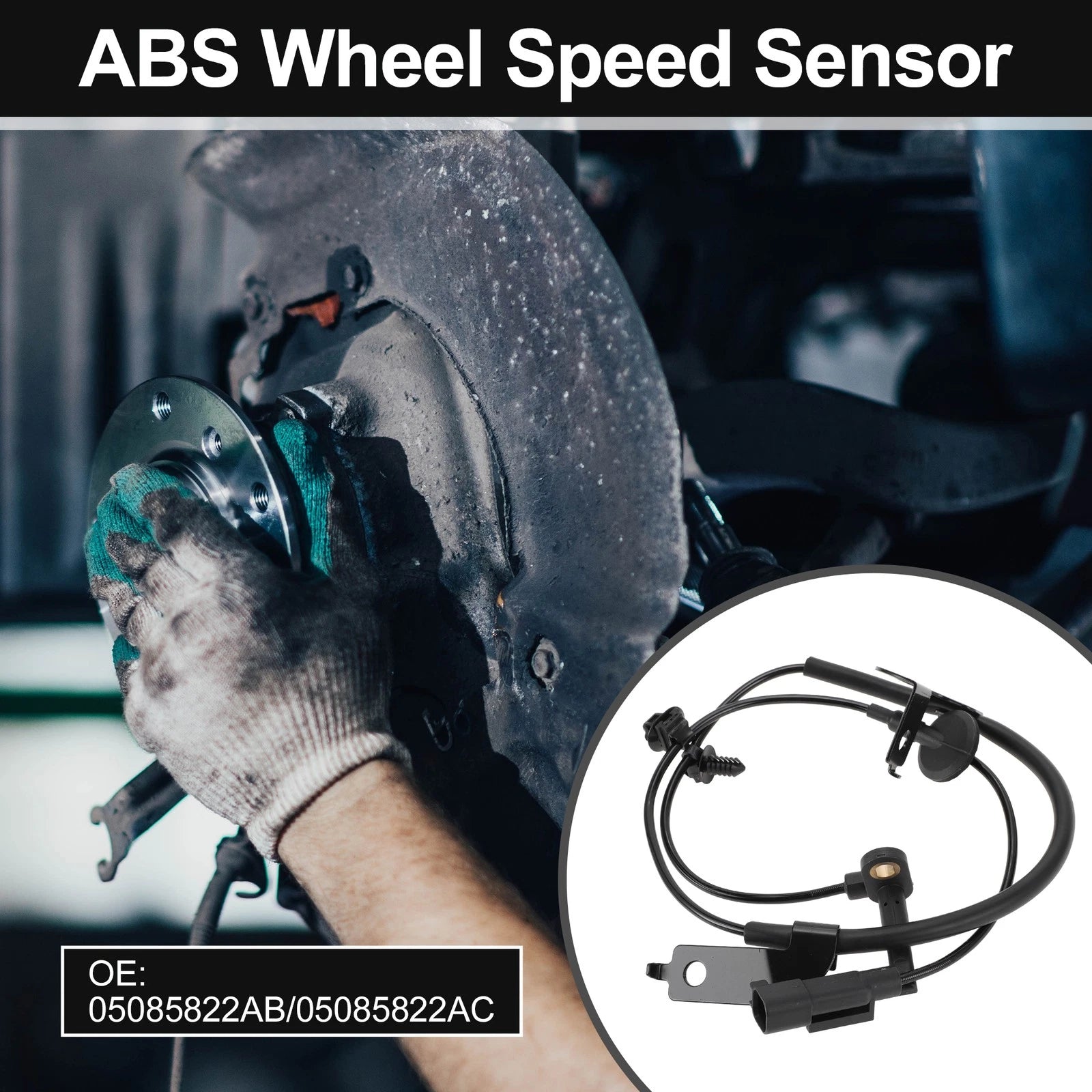 ABS Wheel Speed Sensor Kit Front Right for Dodge Avenger (2008–2014)