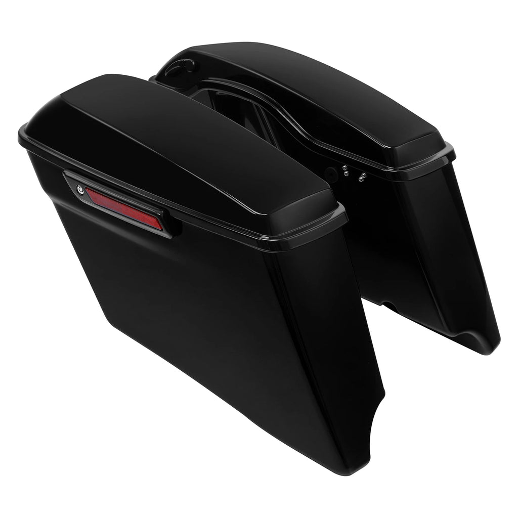 4" Stretched Hard Saddlebags & Bracket for Harley Softail (1984–2017)