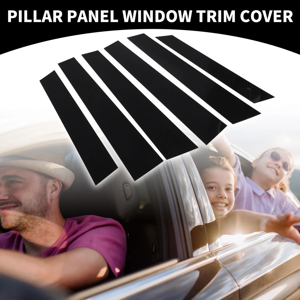 6pcs Car Pillar Window Trim Cover Replacement for Honda CR-V (2007–2011)