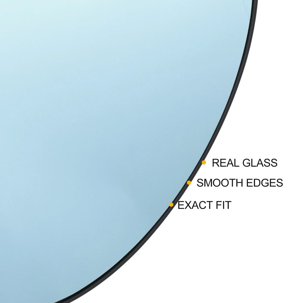 Left Side Heated Blue Mirror Glass for Citroen C4 (2004–2009)