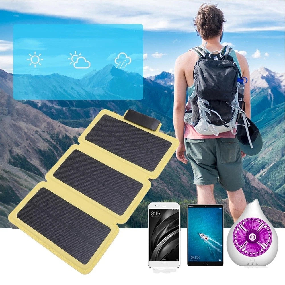30W Foldable Waterproof Solar Panel for Portable Charging (Outdoor Use)