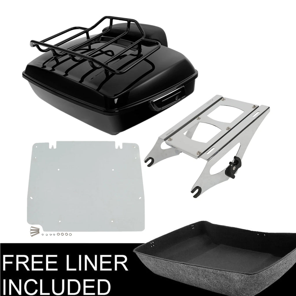 Trunk Pad Rack Base Plate for Harley Electra Glide (2014–2026) Black