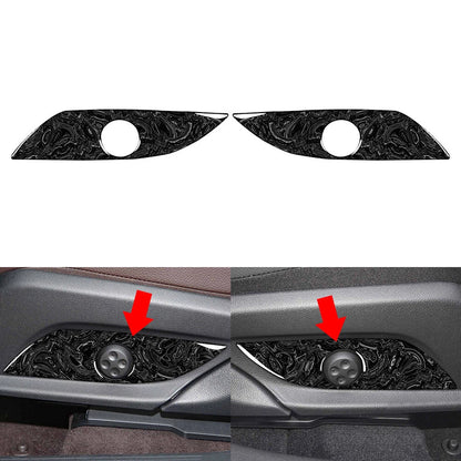 2pcs Marbling Interior Front Seat Side Panel For Benz C Class W205 2015-2021