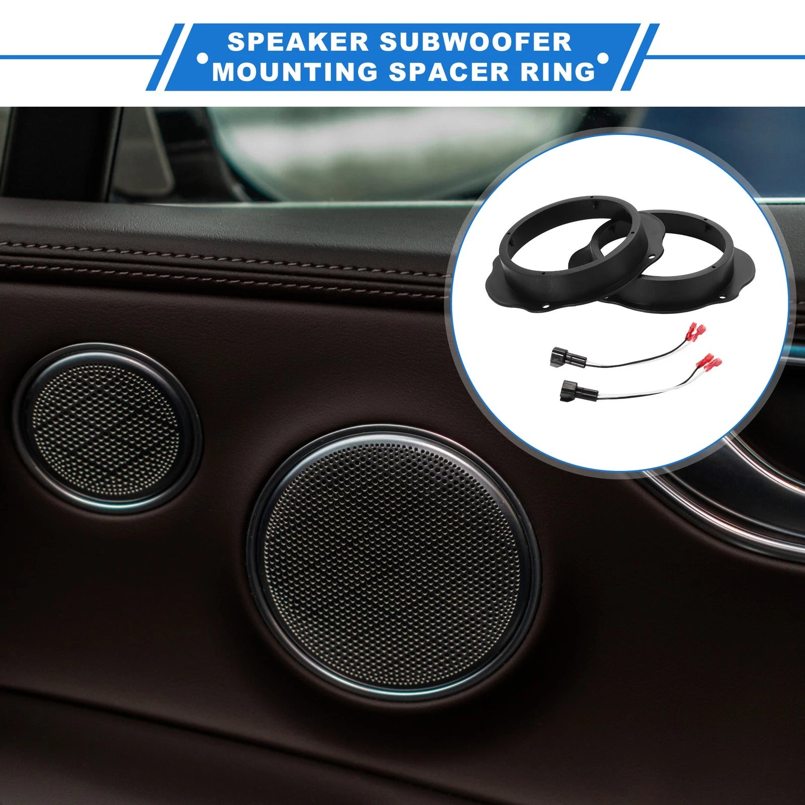 Tweeter Speaker Spacer Ring 2 Set for Ford Explorer 6.5in (2011–2019)
