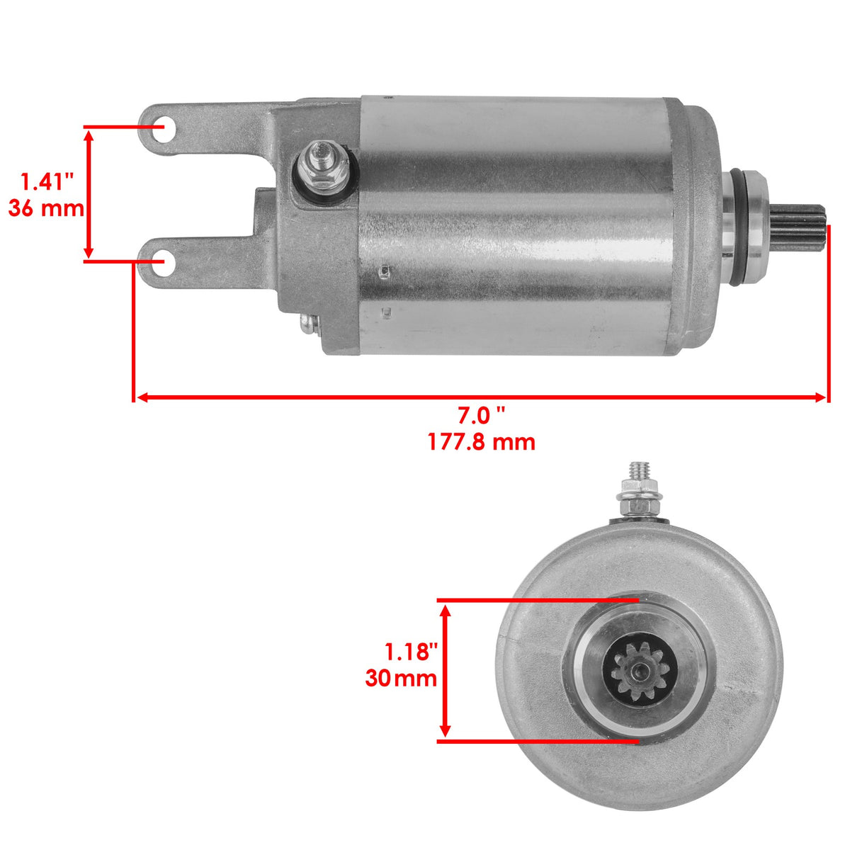Starter Replacement for Honda Big Red ATC250ES ATC250SX (1985–1986)