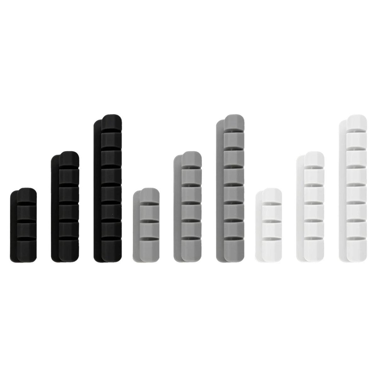 Silicone Cable Organizer with 9 Wire Clamps for Effective Storage