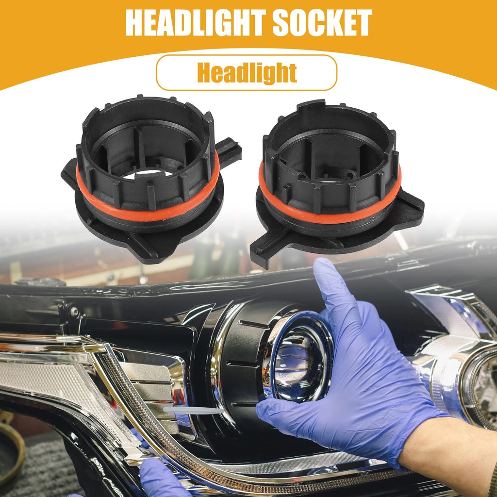 LED Headlight Bulb Retainer Socket Holder Pair for BMW (2008–2020)