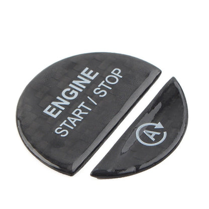 Black Engine Start Stop Button Cover for Mercedes Benz C Class (2022–Present)