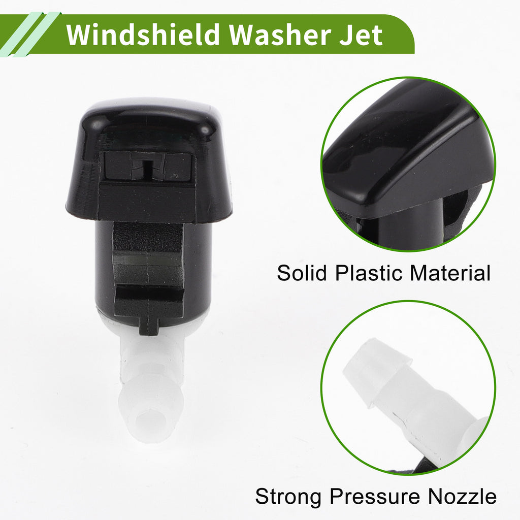 Windshield Washer Nozzle 2 Pack with Hose Connector for Ford Edge (2007–2011)