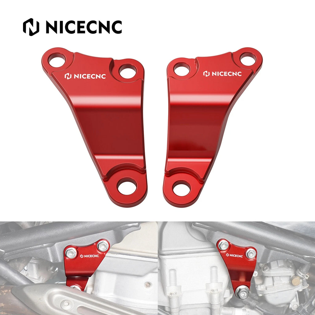 Upper Stay Mount Brackets for Honda TRX450ER (2006–2014) - Red