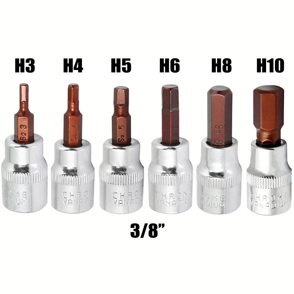 3/8 Inch Square Drive Socket Wrench Set for