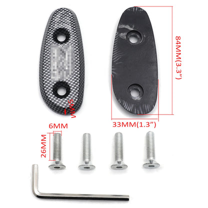 Mirror Block Off Base Plates for Suzuki GSX-R 600 750 1000 (2001–2004) Carbon