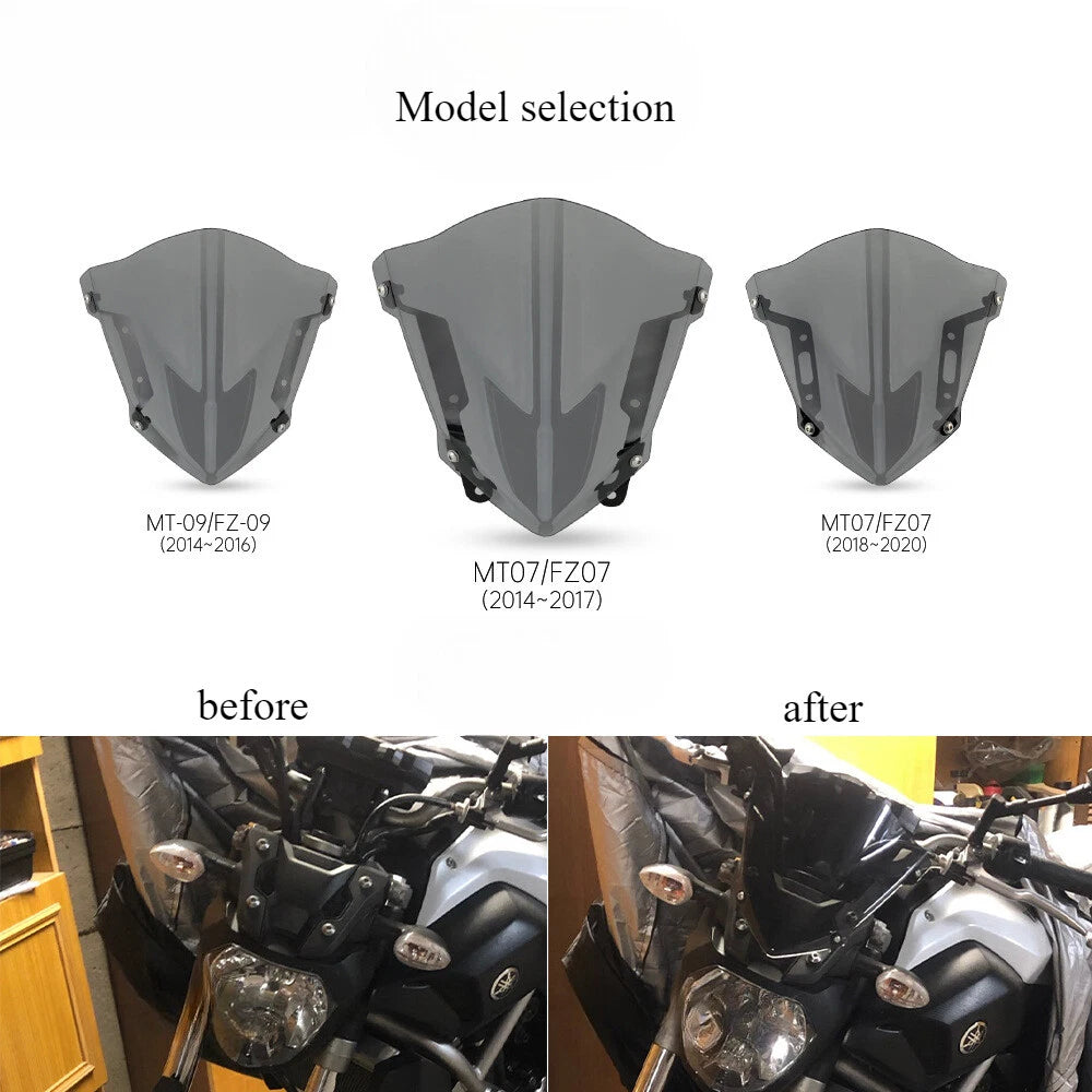 Windshield for Yamaha MT-07 FZ07 (2014–2017)