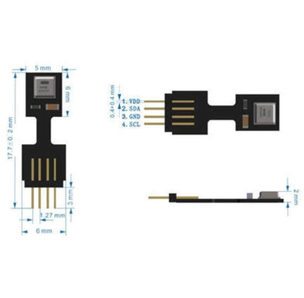 AHT25 Environmental Monitoring Sensor Module for HVAC Systems (Refrigerator)