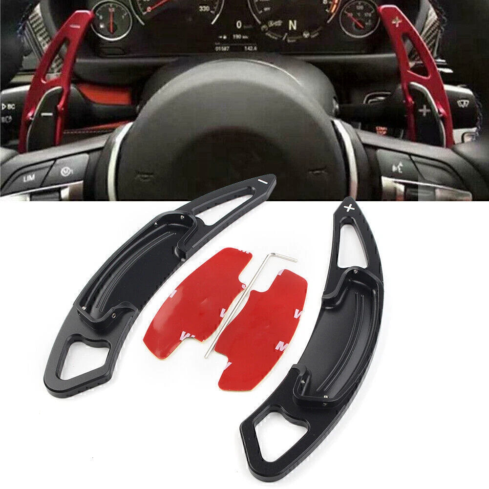2pcs Black Paddle Shifters Extensions Trim Fit For Acura MDX 2013-2018 Car