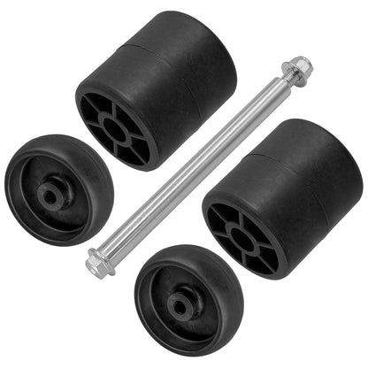 Deck Wheel and Roller With Pin Replacement for John Deere Z325E Z330M (2014–2022)
