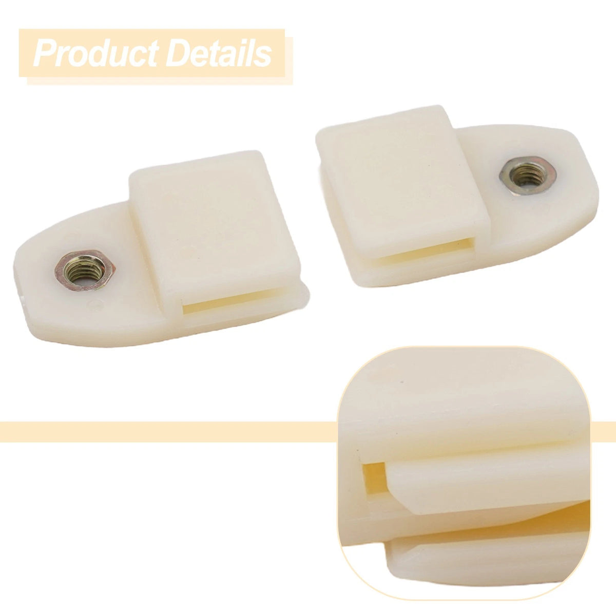Set of 4 Glass Channel Clips for (U26)