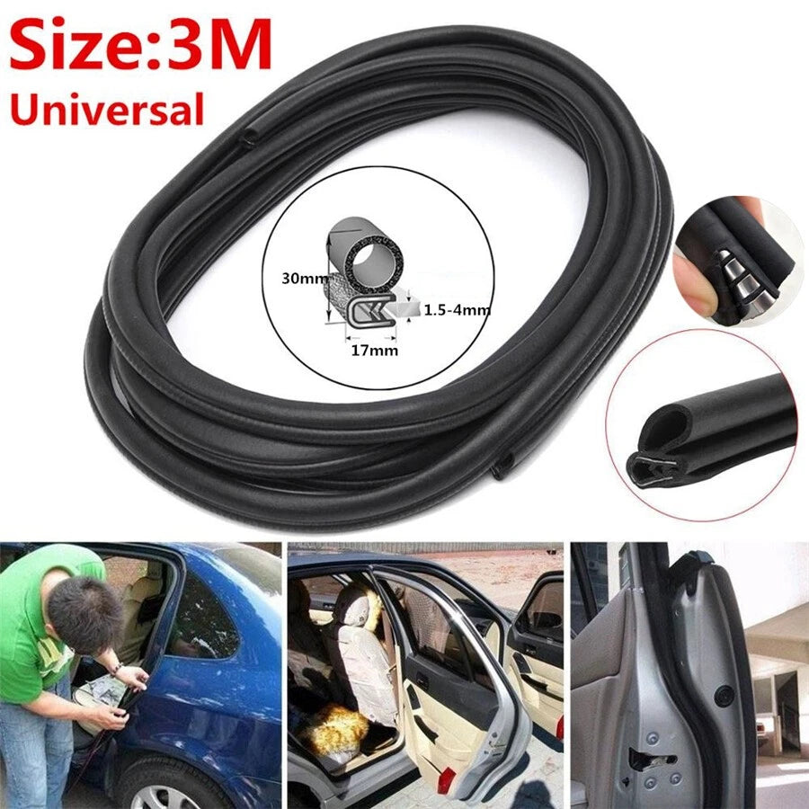 3M Universal Car Auto Rubber Seal Strip For Door Edge Sunroof Trim Insulation