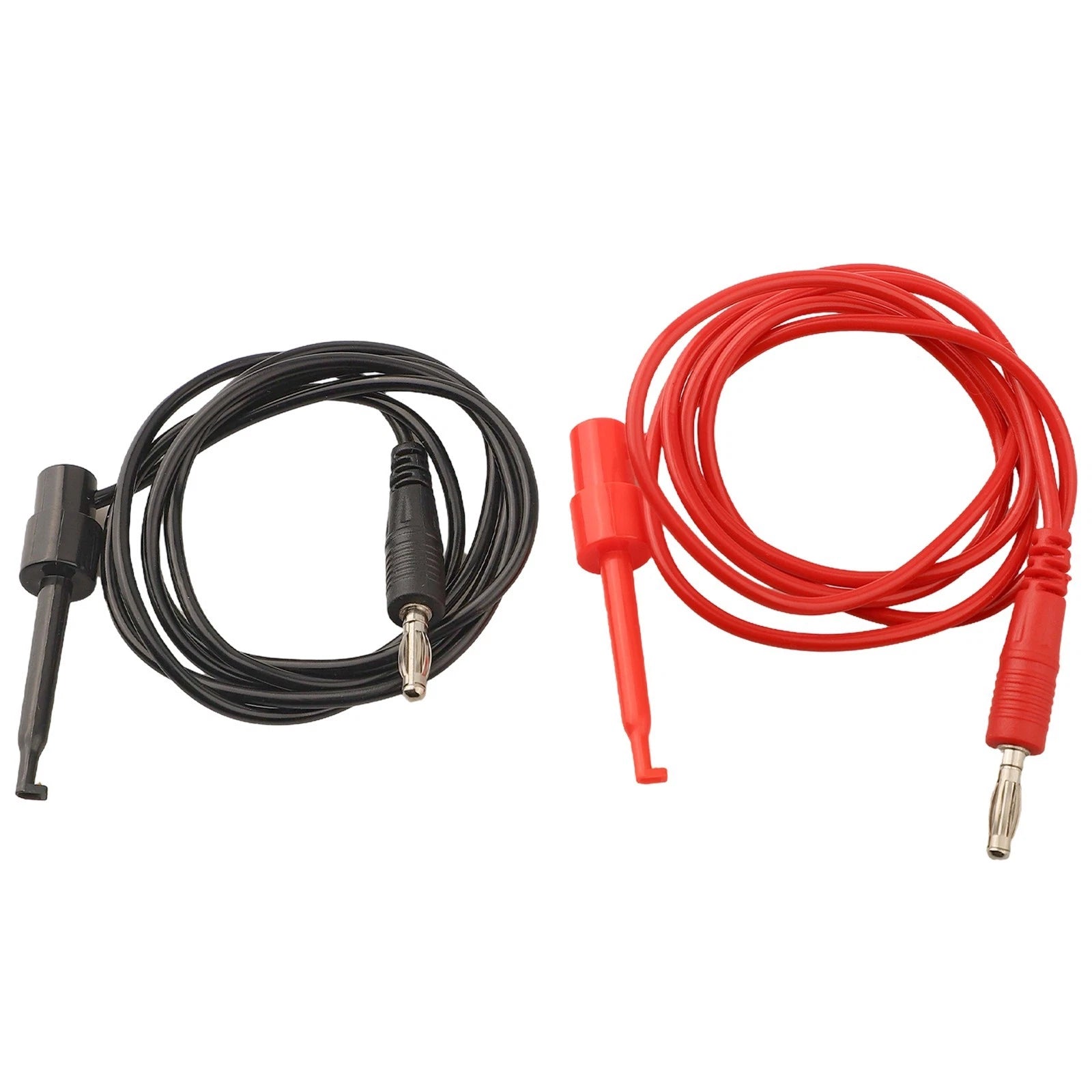 Banana Connector Test Hook Clips Leads for Electrical Testing (500V 5A)