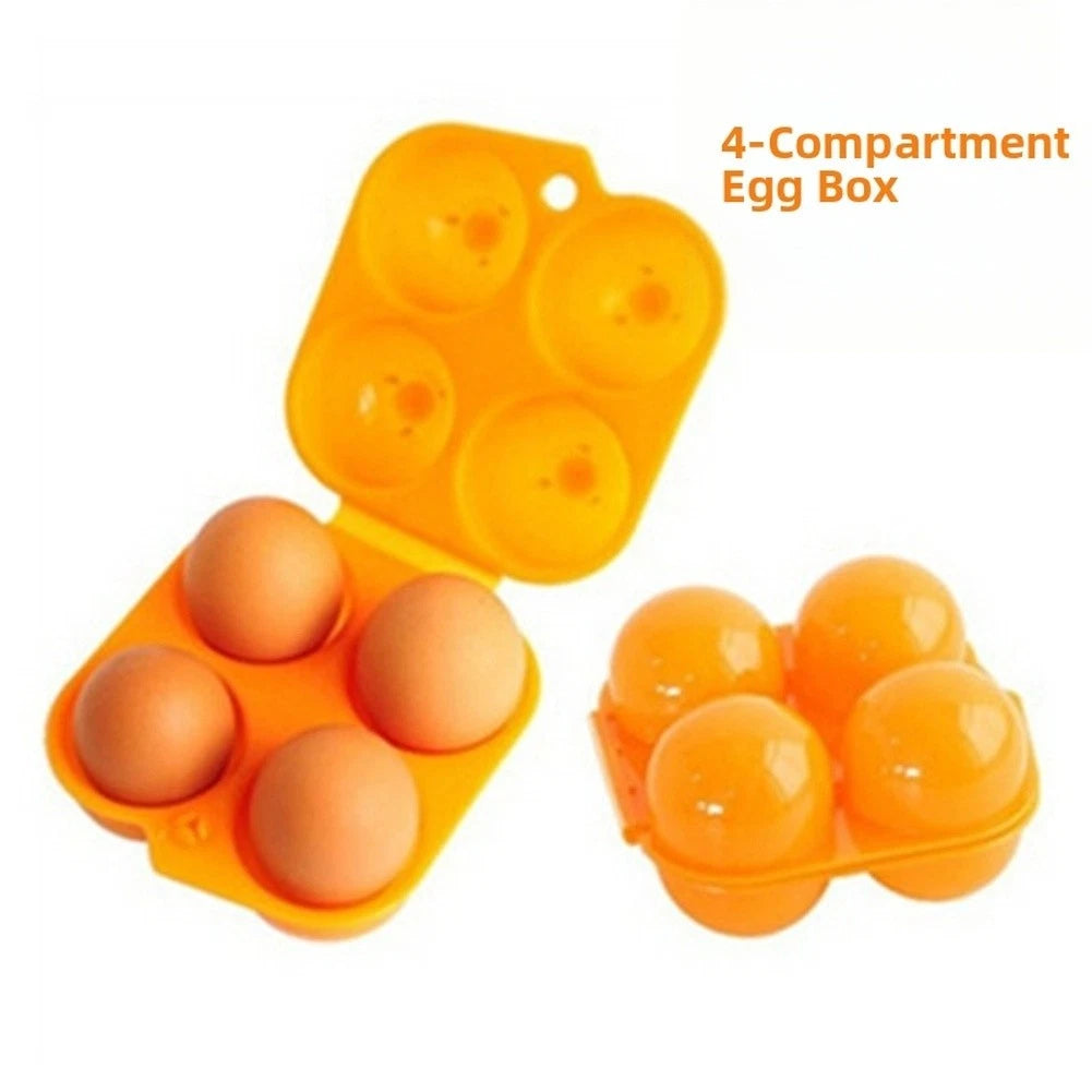 Lightweight 4 Slot Egg Box for Camping Hiking Picnic