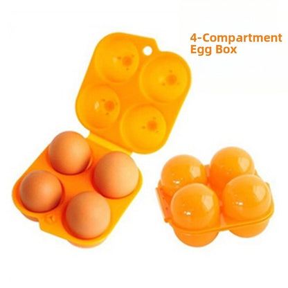 Lightweight 4 Slot Egg Box for Camping Hiking Picnic