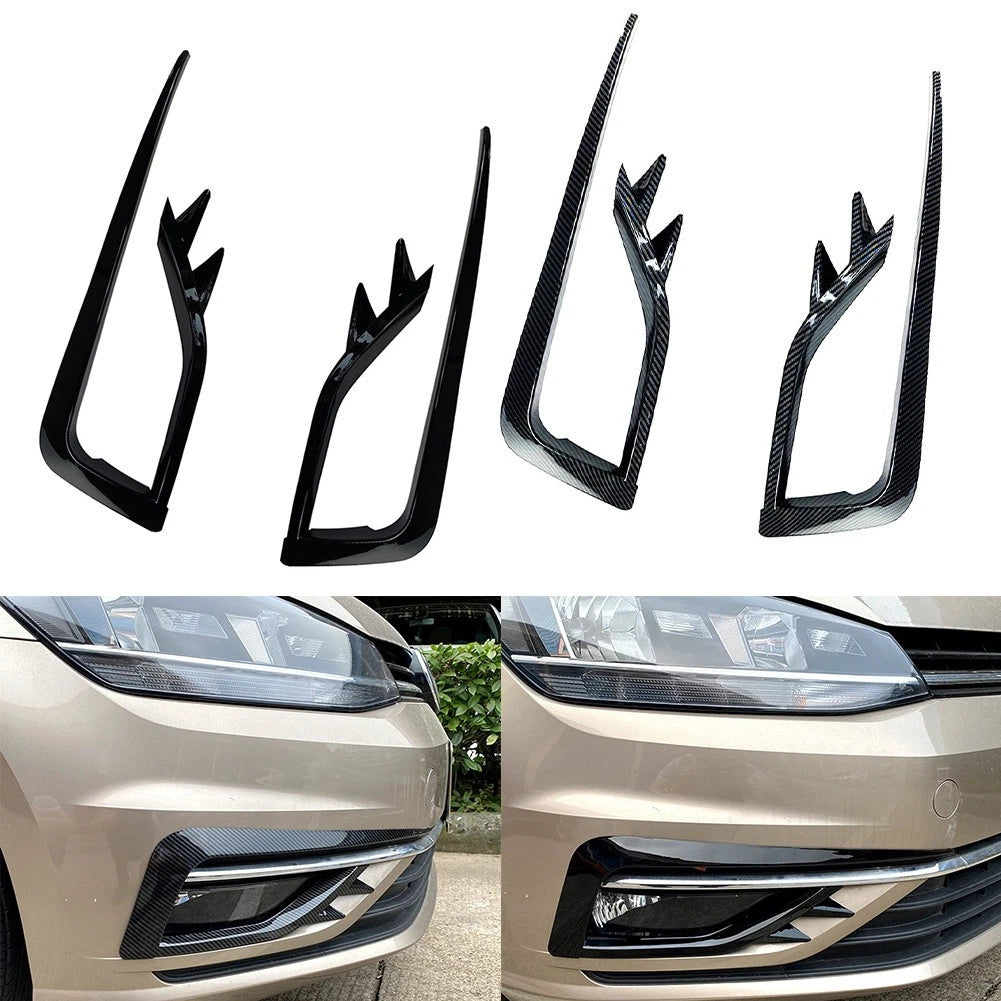 Fog Light Cover Set for Golf MK7.5 (2017–2019) Carbon Style ABS
