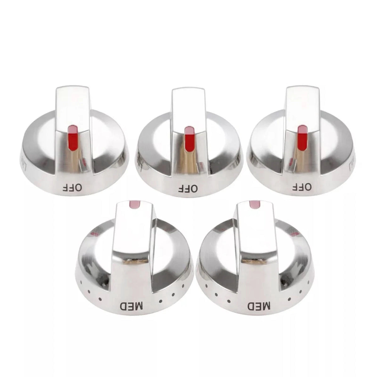 Set of 5 Burner Dial Knobs for Samsung Gas Stove