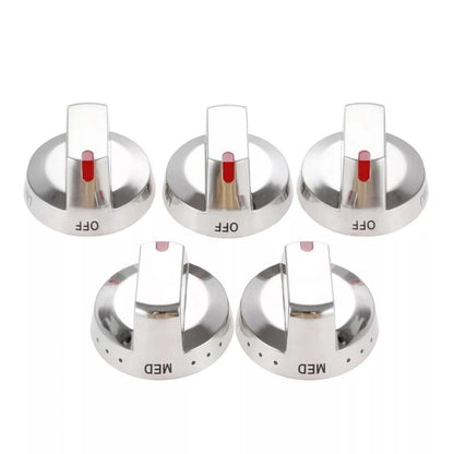 Set of 5 Burner Dial Knobs for Samsung Gas Stove