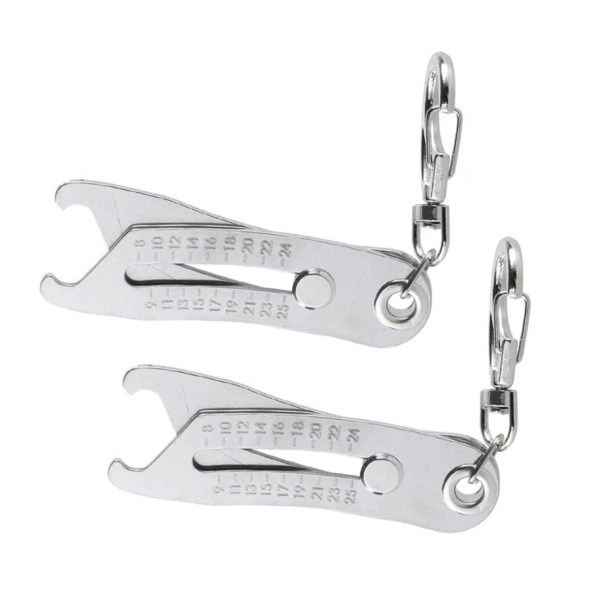 2X Portable Thread Checker Set for Precision Bolt Size Finder