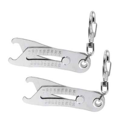 2X Portable Thread Checker Set for Precision Bolt Size Finder