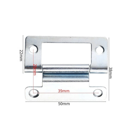 2X Silent Crank Folding Hinges for RV Cabinet Doors 50x38mm