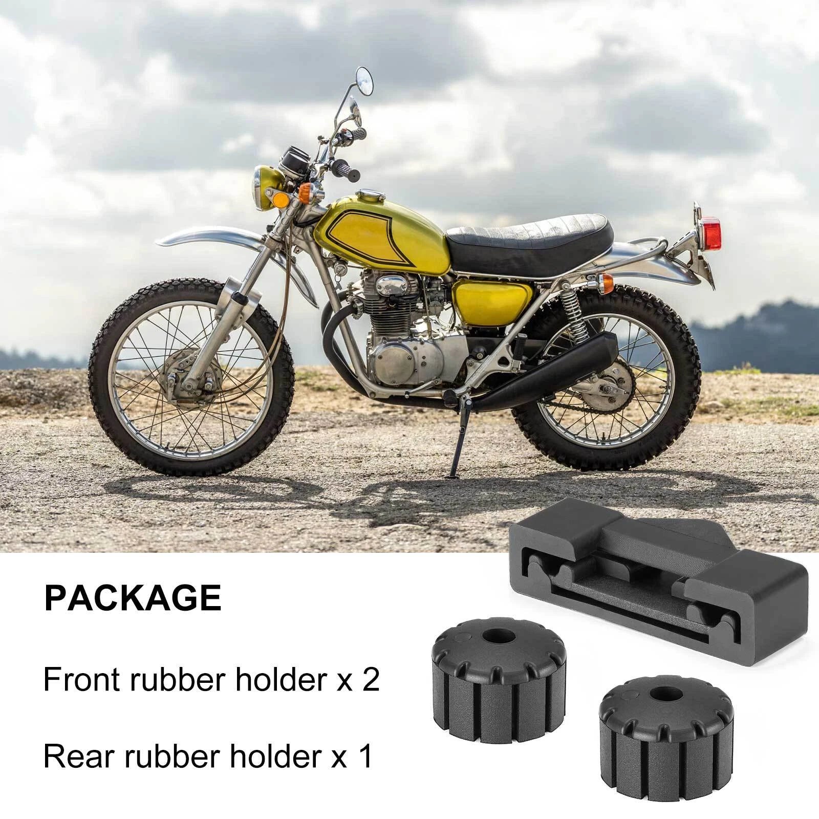 Fuel Tank Rubber Holder Kit for Honda CB350 CB360 CB500 CB550 CJ360 (1968–1978)