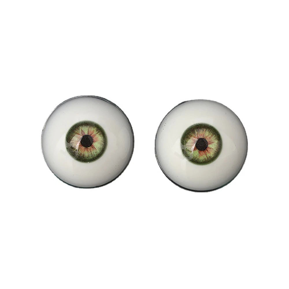 1 Pair Half Round Eyeballs 33mm Realistic Acrylic Fake Eyes for Halloween