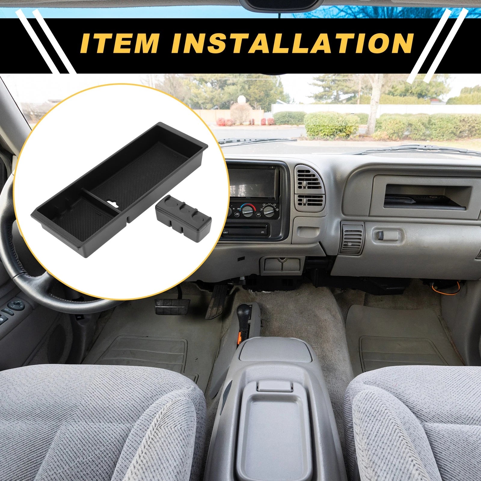 Center Console Armrest Organizer Tray Replacement for Ford F-150 (2015–2020)