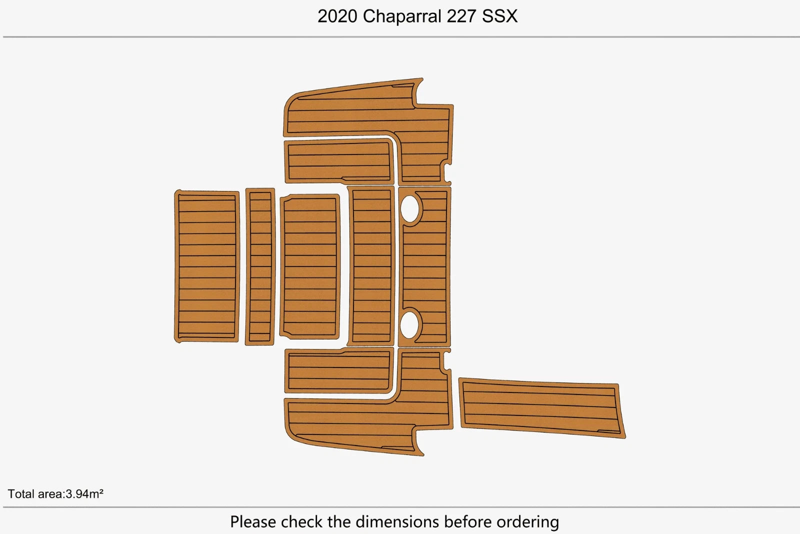 EVA Pad Flooring Mat for Chaparral 227 SSX (2020)