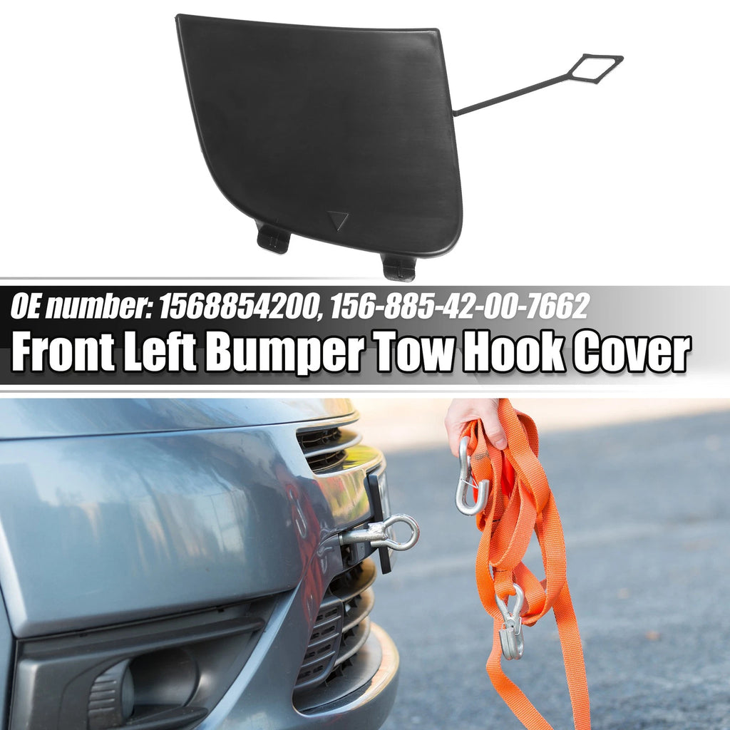 Front Right Bumper Tow Hook Cover Towing Eye Cap Replacement for Mercedes-Benz GLA (2014–2020)