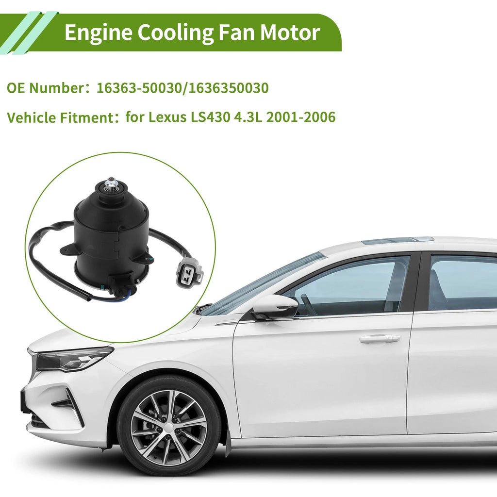 Radiator Fan Motor Replacement for Lexus LS430 4.3L (2001–2006) Quiet