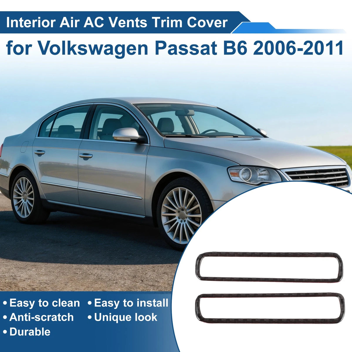 Air Condition Outlet Vent Trim Cover Frame for Volkswagen Passat B6 (2005–2010)