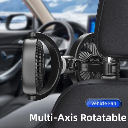 12V Dual Head Air Circulator for SUV RV Truck (Adjustable 360)