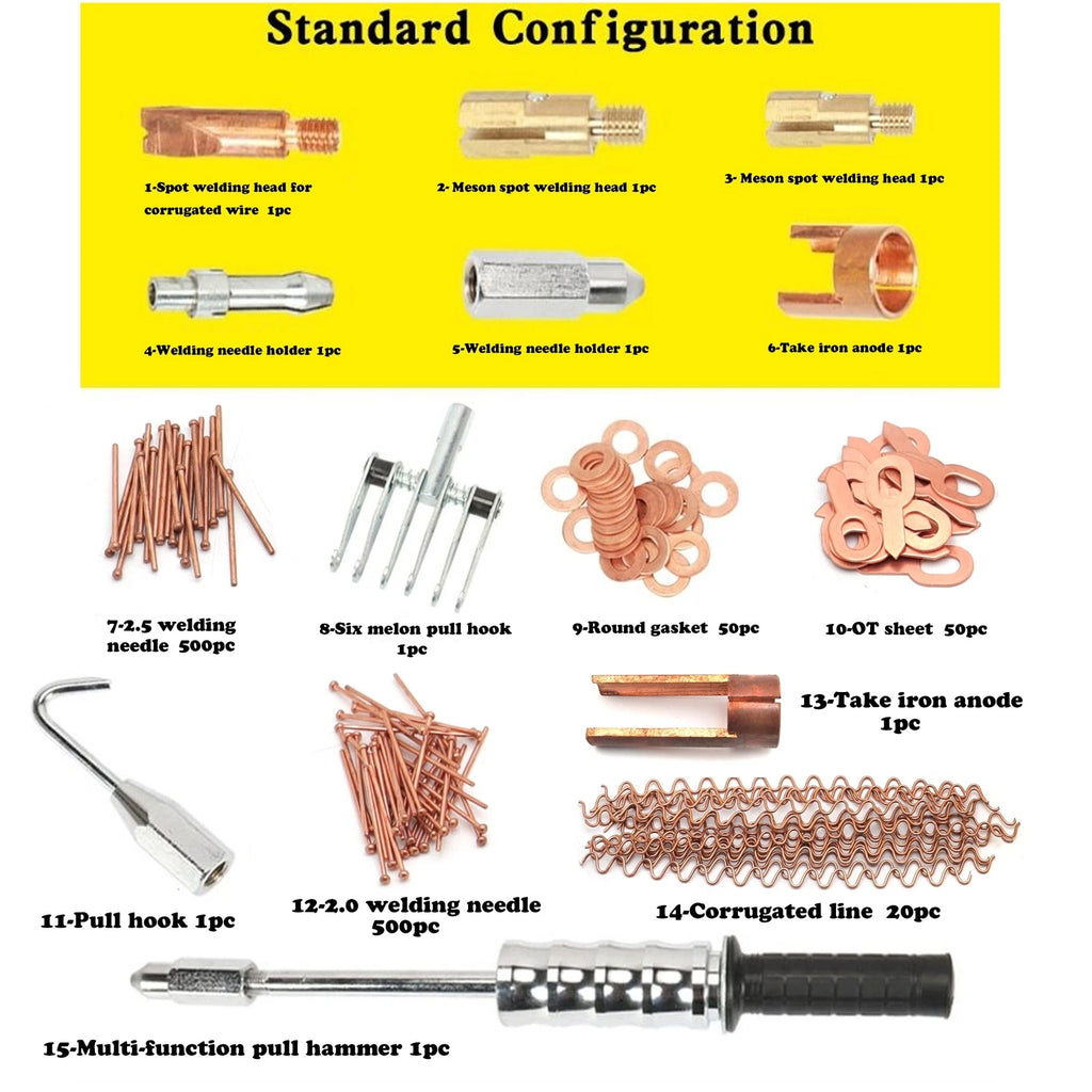 Spot Stud Welder Dent Puller Kit for Car Body Panel Repairs