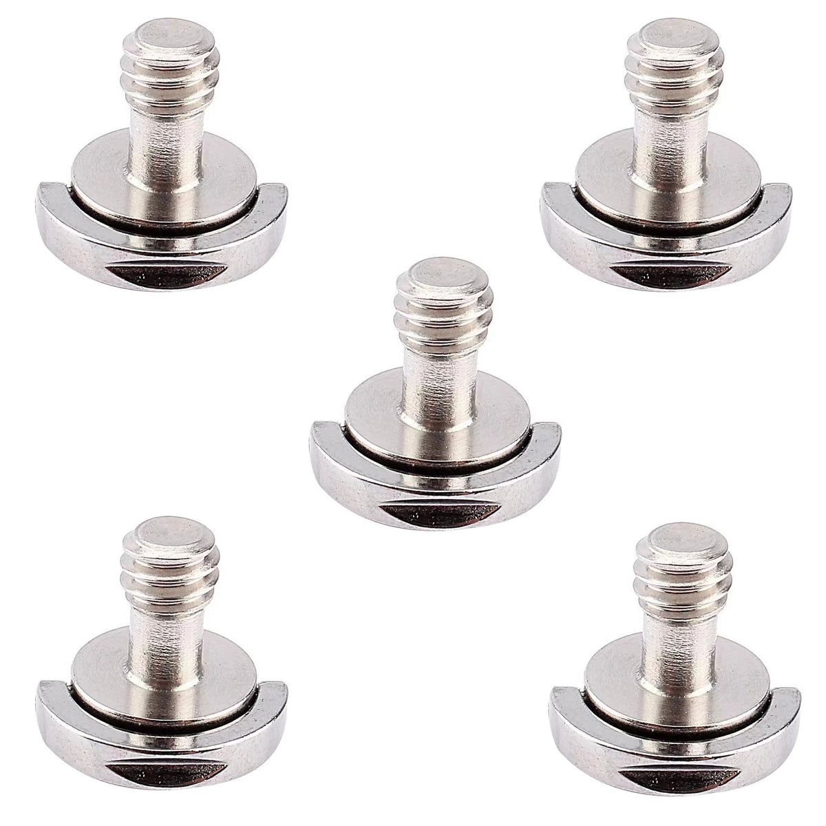 Set of 5 D-Ring Quick Release Plates for Camera Tripods