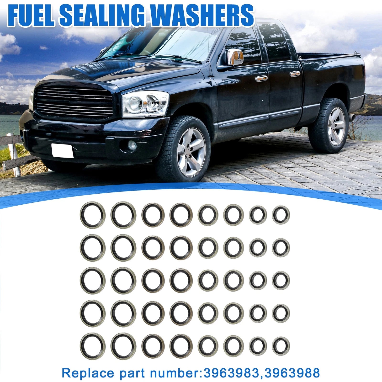 Car Fuel Sealing Washers Set Replacement for Dodge 12V 24V (1999–2012)