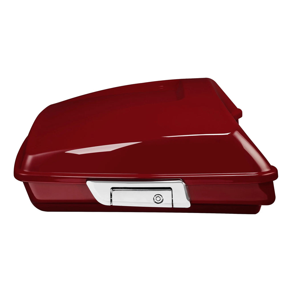 Trunk Backrest Pad Mount Rack for Harley Touring (2014–2026) Billiard Red
