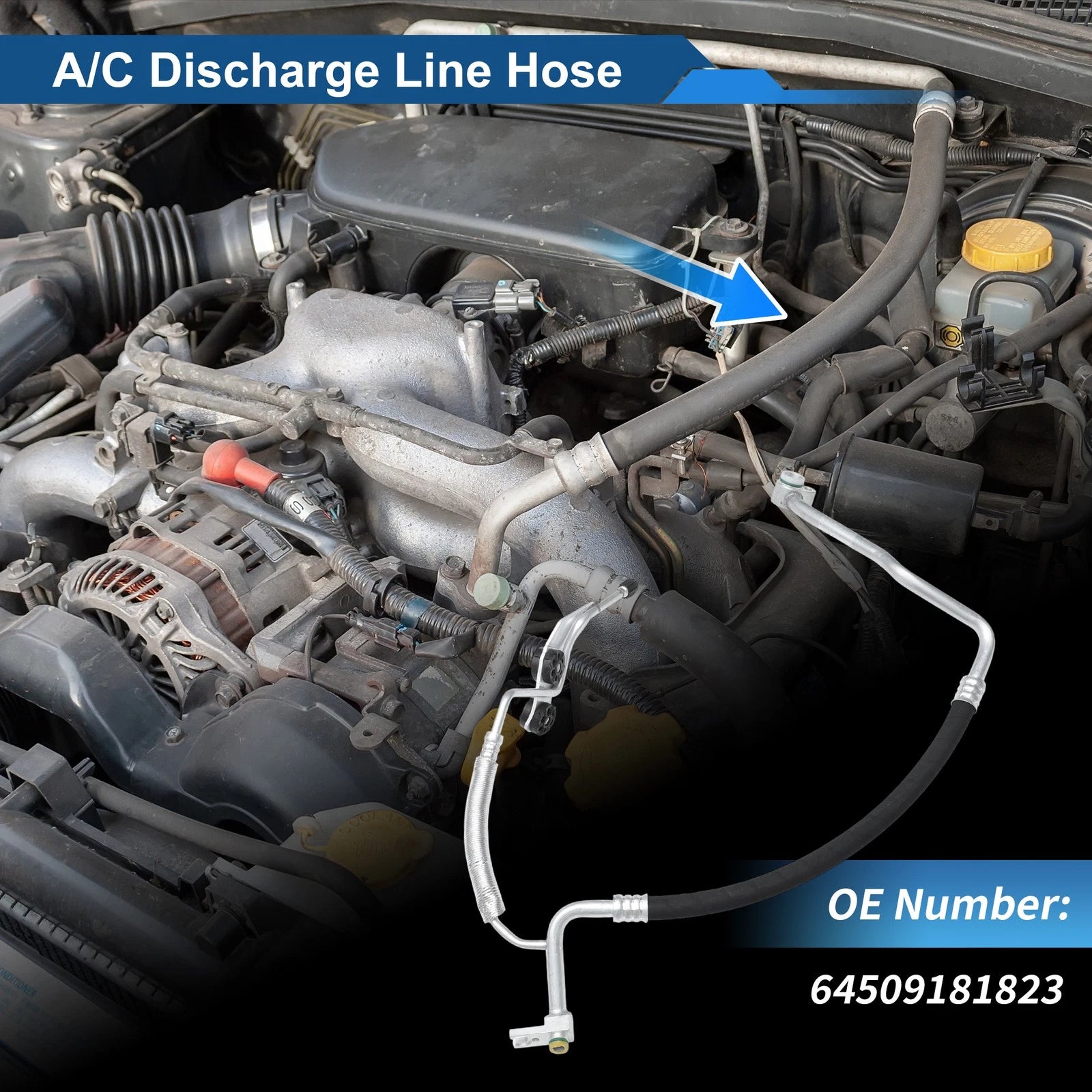 A/C Refrigerant Liquid Hose Replacement for BMW 530i (2004–2010)