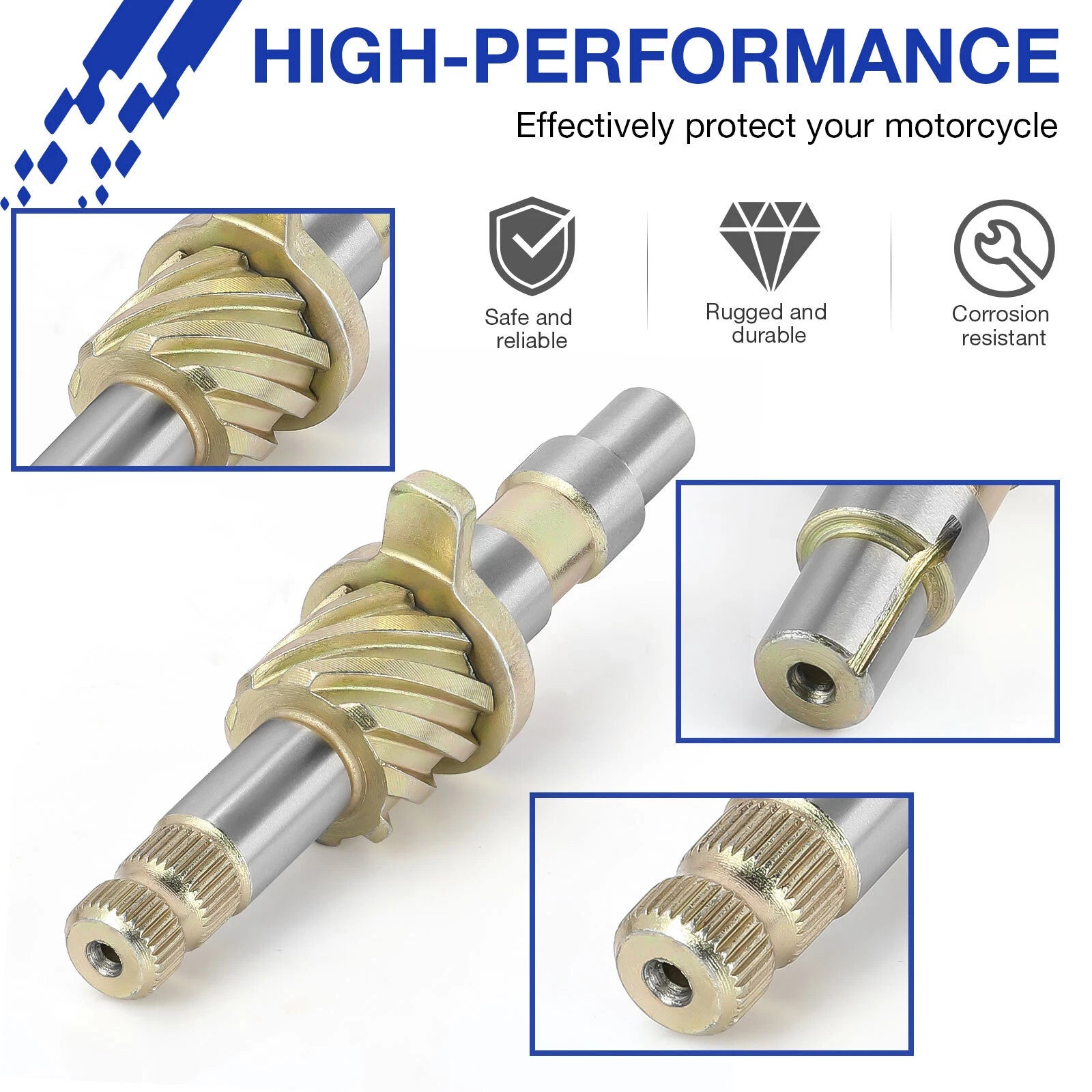 Kick Start Shaft for Suzuki DS80 (1978–2000), JR80 (2001–2004) 26210-46001