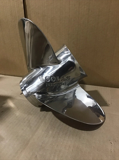 Solas Saturn 3 Blade Propeller 13.25x17P 2431-133-17 for Marine (Used)