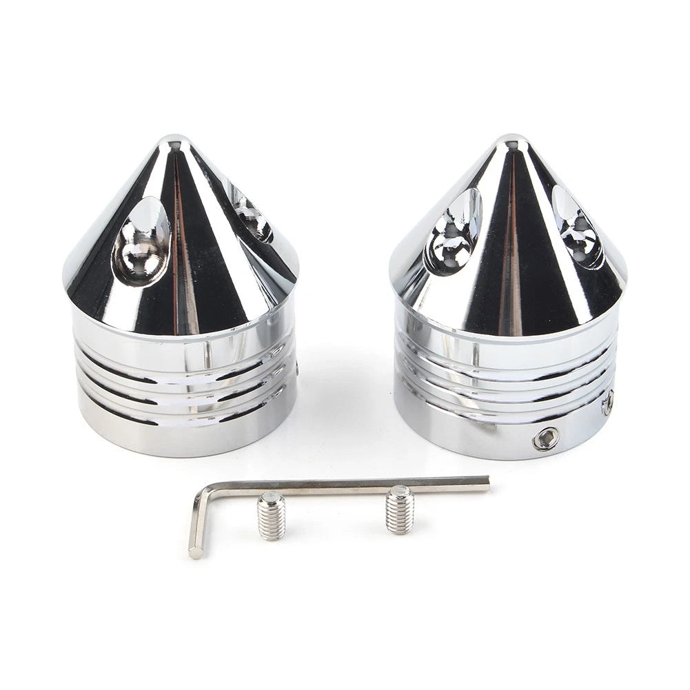 Chrome Front Axle Cap Nut Cover for Harley Electra Glide Sportster (FLHX)