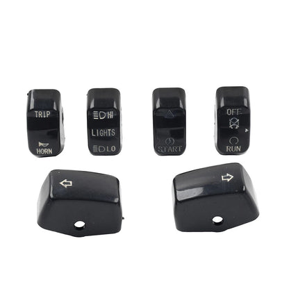 6x Hand Control Switch Housing Button Caps for Harley Sportster XL XR (1996–2013)
